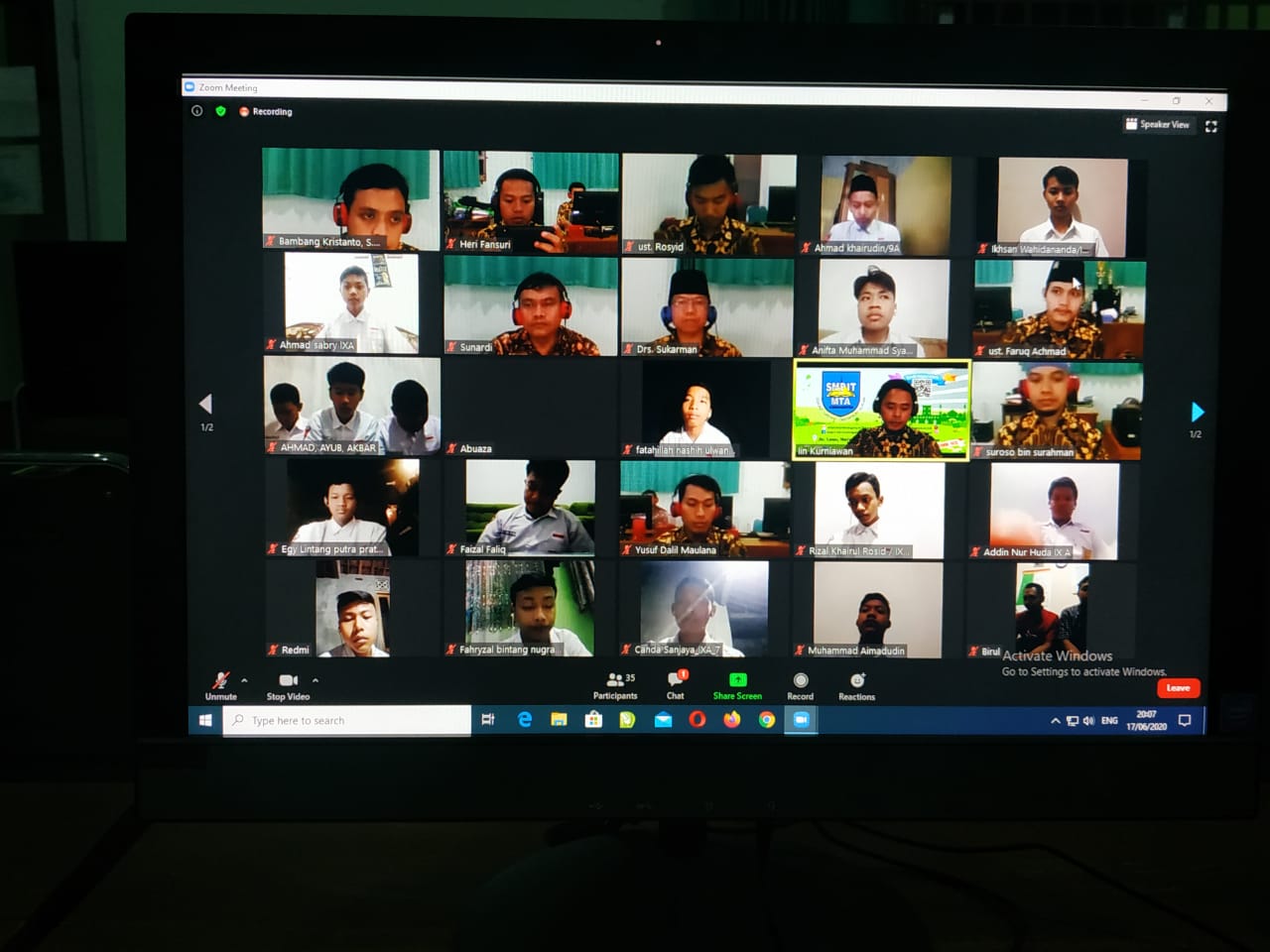 Perpisahan Online SMP IT MTA K